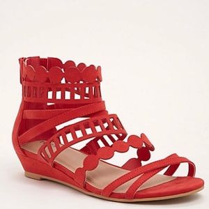 NWOT Torrid Laser Cut Gladiator Sandals Wide Width